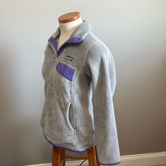 Patagonia - Women's Re-Tool Snap-T® Pullover - Purple/Grey - Size X-Small - Picture 7 of 8